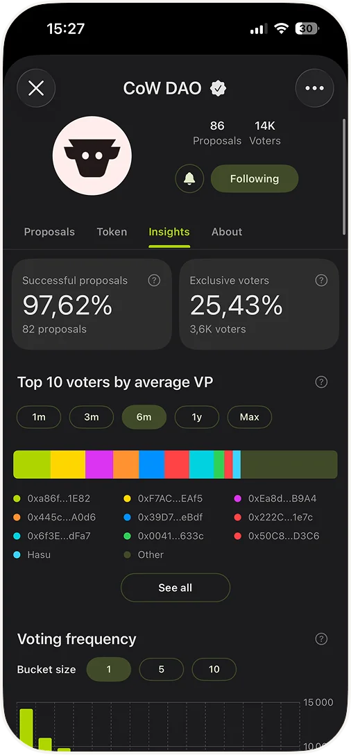 Goverland app screen
