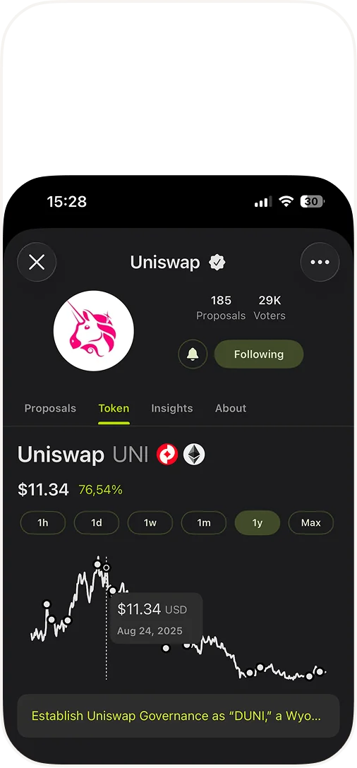Goverland app screen