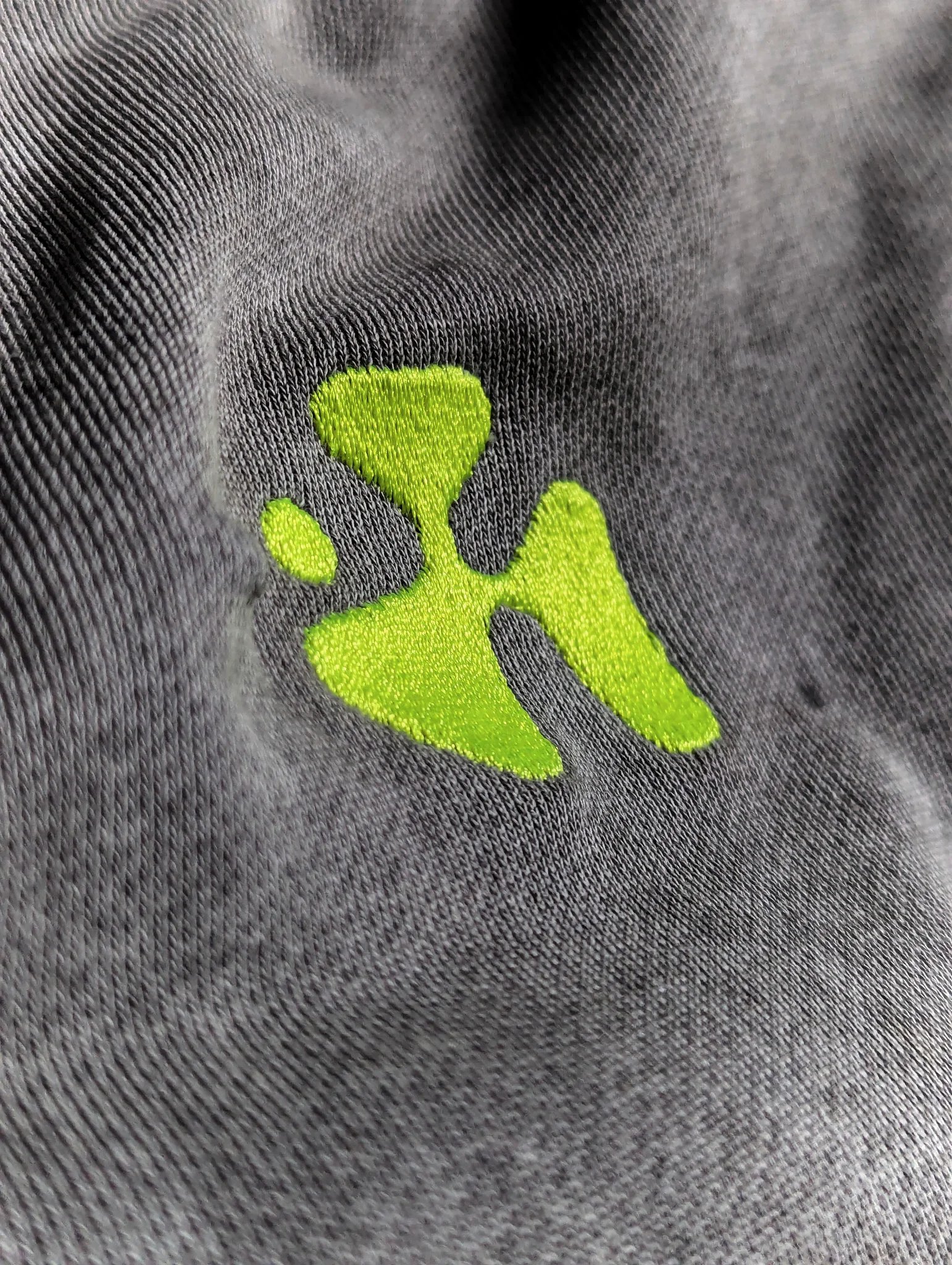 Goverland logo embroidered on fabric