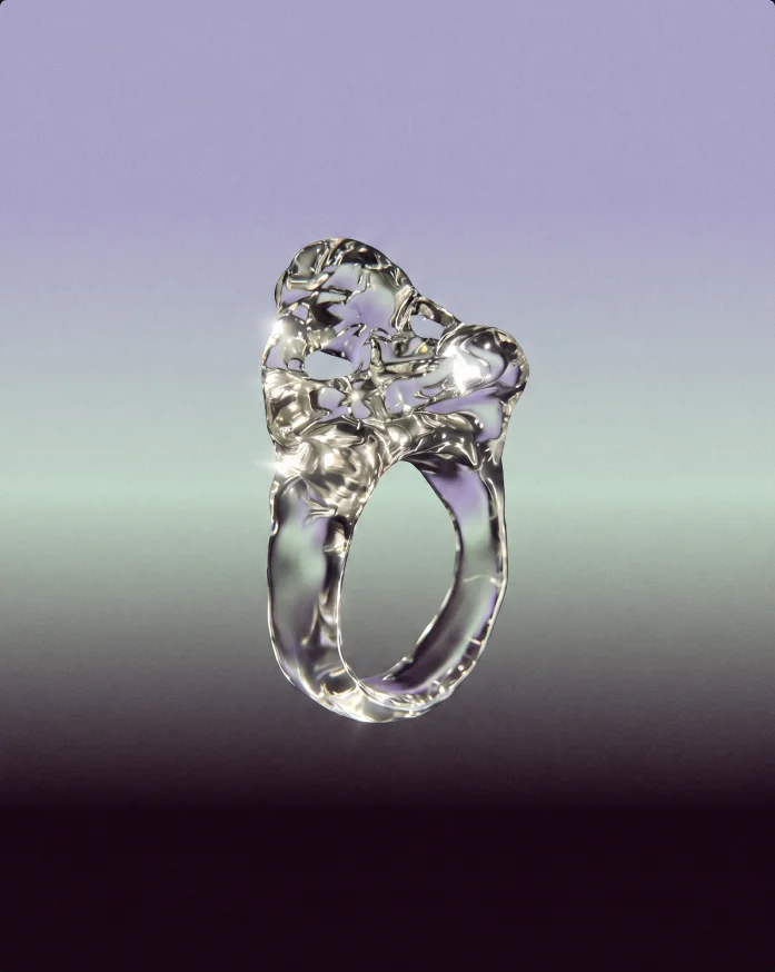 A sculpted Rat claws ring