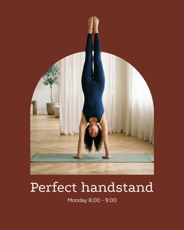 Sage class promo — Perfect handstand, Monday 8:00–9:00